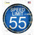 Speed Limit 55 Wholesale Novelty Circle Sticker Decal