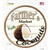 Farmers Market Coconut Wholesale Novelty Circle Sticker Decal