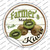 Farmers Market Kiwis Wholesale Novelty Circle Sticker Decal