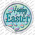 Happy Easter with Eggs Wholesale Novelty Circle Sticker Decal
