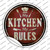 My Kitchen My Rules Wholesale Novelty Circle Sticker Decal