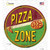 Pizza Zone Wholesale Novelty Circle Sticker Decal