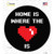 Home Is Where The Heart Is Wholesale Novelty Circle Sticker Decal