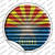 Arizona Flag Corrugated Wholesale Novelty Circle Sticker Decal