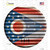 Ohio Flag Corrugated Wholesale Novelty Circle Sticker Decal