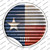 Texas Flag Corrugated Wholesale Novelty Circle Sticker Decal