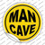 Man Cave Wholesale Novelty Circle Sticker Decal