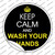 Keep Calm Wash Your Hands Wholesale Novelty Circle Sticker Decal