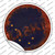 Alaska Rusty Stamped Wholesale Novelty Circle Sticker Decal