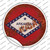 Arkansas Rusty Stamped Wholesale Novelty Circle Sticker Decal