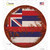 Hawaii Rusty Stamped Wholesale Novelty Circle Sticker Decal