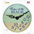 Relax At The Beach Wholesale Novelty Circle Sticker Decal