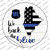 Maine Back The Blue Wholesale Novelty Circle Sticker Decal