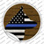 K9 Blue Line Wholesale Novelty Circle Sticker Decal