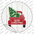 Christmas Tree In Truck Bed Wholesale Novelty Circle Sticker Decal