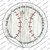 Love and Baseball Wholesale Novelty Circle Sticker Decal
