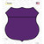 Purple Wholesale Novelty Highway Shield Sticker Decal