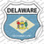 Delaware Flag Wholesale Novelty Highway Shield Sticker Decal