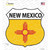 New Mexico Flag Wholesale Novelty Highway Shield Sticker Decal