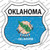 Oklahoma Flag Wholesale Novelty Highway Shield Sticker Decal