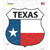 Texas Flag Wholesale Novelty Highway Shield Sticker Decal