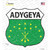 Adygea Flag Wholesale Novelty Highway Shield Sticker Decal