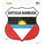 Antigua Barbuda Flag Wholesale Novelty Highway Shield Sticker Decal