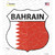Bahrain Flag Wholesale Novelty Highway Shield Sticker Decal