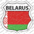 Belarus Flag Wholesale Novelty Highway Shield Sticker Decal