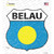 Belau Flag Wholesale Novelty Highway Shield Sticker Decal