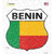 Benin Flag Wholesale Novelty Highway Shield Sticker Decal