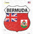 Bermuda Flag Wholesale Novelty Highway Shield Sticker Decal