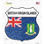 British Virgin Islands Flag Wholesale Novelty Highway Shield Sticker Decal