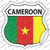 Cameroon Flag Wholesale Novelty Highway Shield Sticker Decal