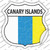 Canary Islands Flag Wholesale Novelty Highway Shield Sticker Decal