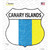 Canary Islands Flag Wholesale Novelty Highway Shield Sticker Decal