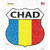 Chad Flag Wholesale Novelty Highway Shield Sticker Decal