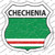 Chechenia Flag Wholesale Novelty Highway Shield Sticker Decal