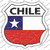 Chile Flag Wholesale Novelty Highway Shield Sticker Decal