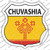 Chuvashia Flag Wholesale Novelty Highway Shield Sticker Decal