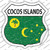 Cocos Islands Flag Wholesale Novelty Highway Shield Sticker Decal