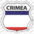 Crimea Flag Wholesale Novelty Highway Shield Sticker Decal