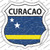 Curacao Flag Wholesale Novelty Highway Shield Sticker Decal