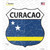 Curacao Flag Wholesale Novelty Highway Shield Sticker Decal