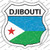 Djibouti Flag Wholesale Novelty Highway Shield Sticker Decal