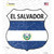 El Salvador Flag Wholesale Novelty Highway Shield Sticker Decal