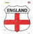 England Flag Wholesale Novelty Highway Shield Sticker Decal