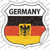 Germany Flag Wholesale Novelty Highway Shield Sticker Decal