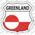 Greenland Flag Wholesale Novelty Highway Shield Sticker Decal