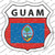 Guam Flag Wholesale Novelty Highway Shield Sticker Decal